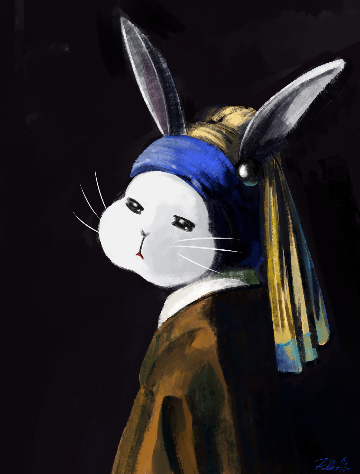 The RABBIT with a Pearl Earring – CitraCitly*